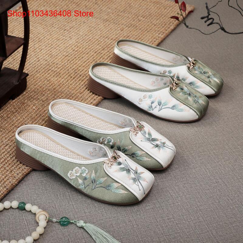 Ethnic Fashion Women - Новые вышитые домашние тапочки для женщин,